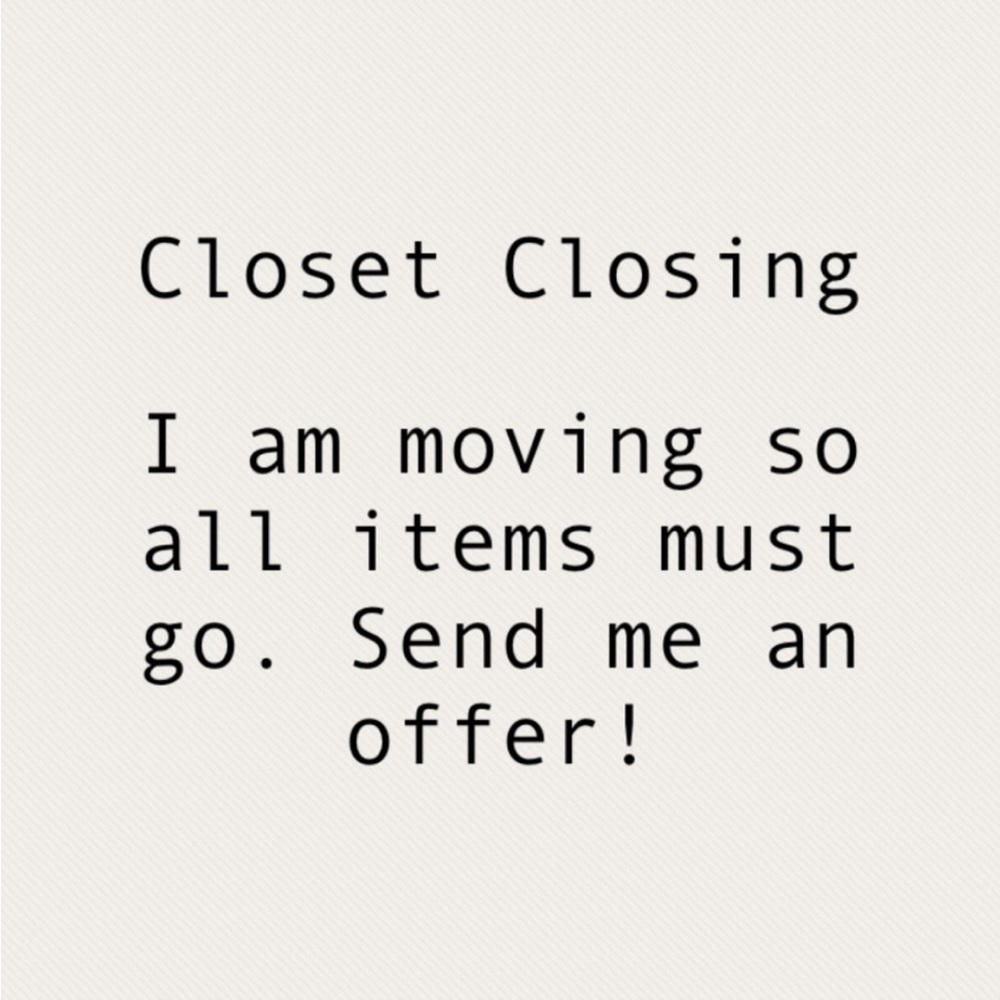 Closet Closing Sale